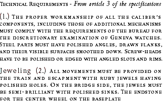 [ Technical requirements of Geneva Seal - Part 1 of 3 ]