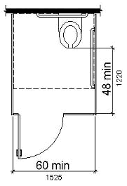 [ U.S. standard accessible toilet ]