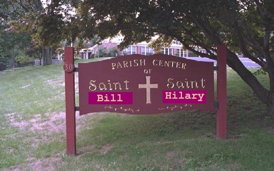 [ Sign at entrance to The Church of St. John and St. Mary, Chappaqua, NY ]