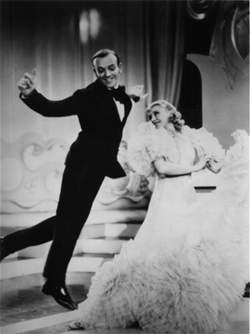 [ Fred Astaire and Ginger Rogers, dancing ]